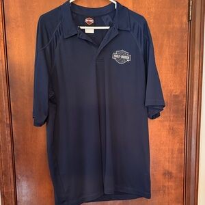 Harley-Davidson Men's Dark Blue Polo Shirt